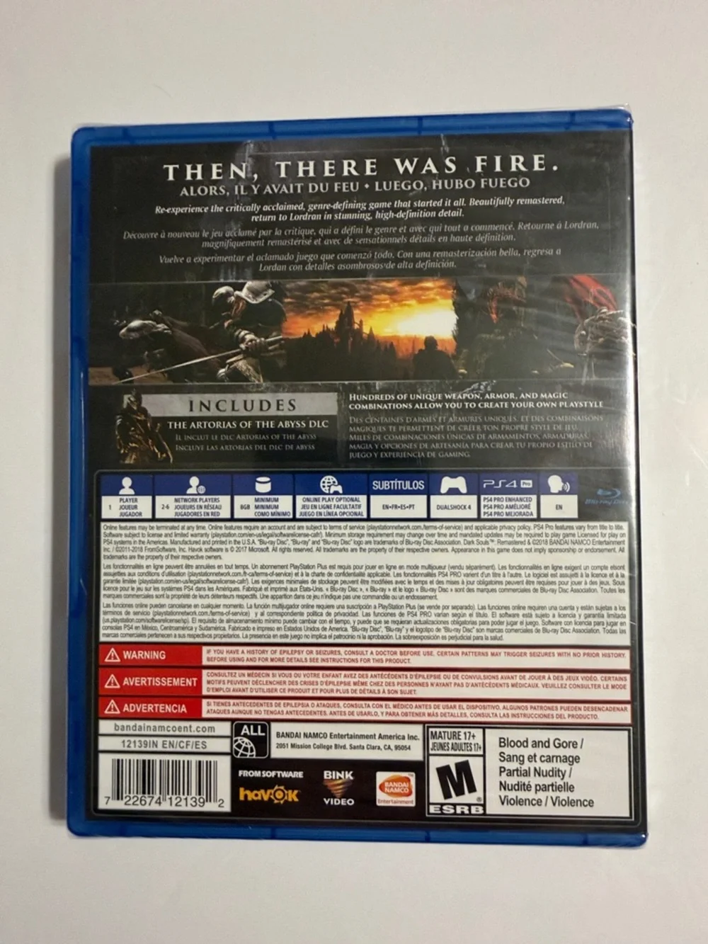 Dark Souls Remastered for PS4 - - Black & Blue